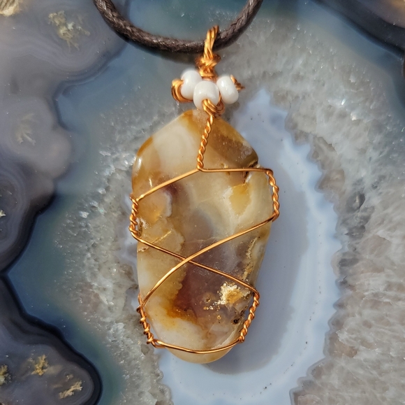 Hand Crafted Jasper Pendant SOLD - Picture 2 of 4